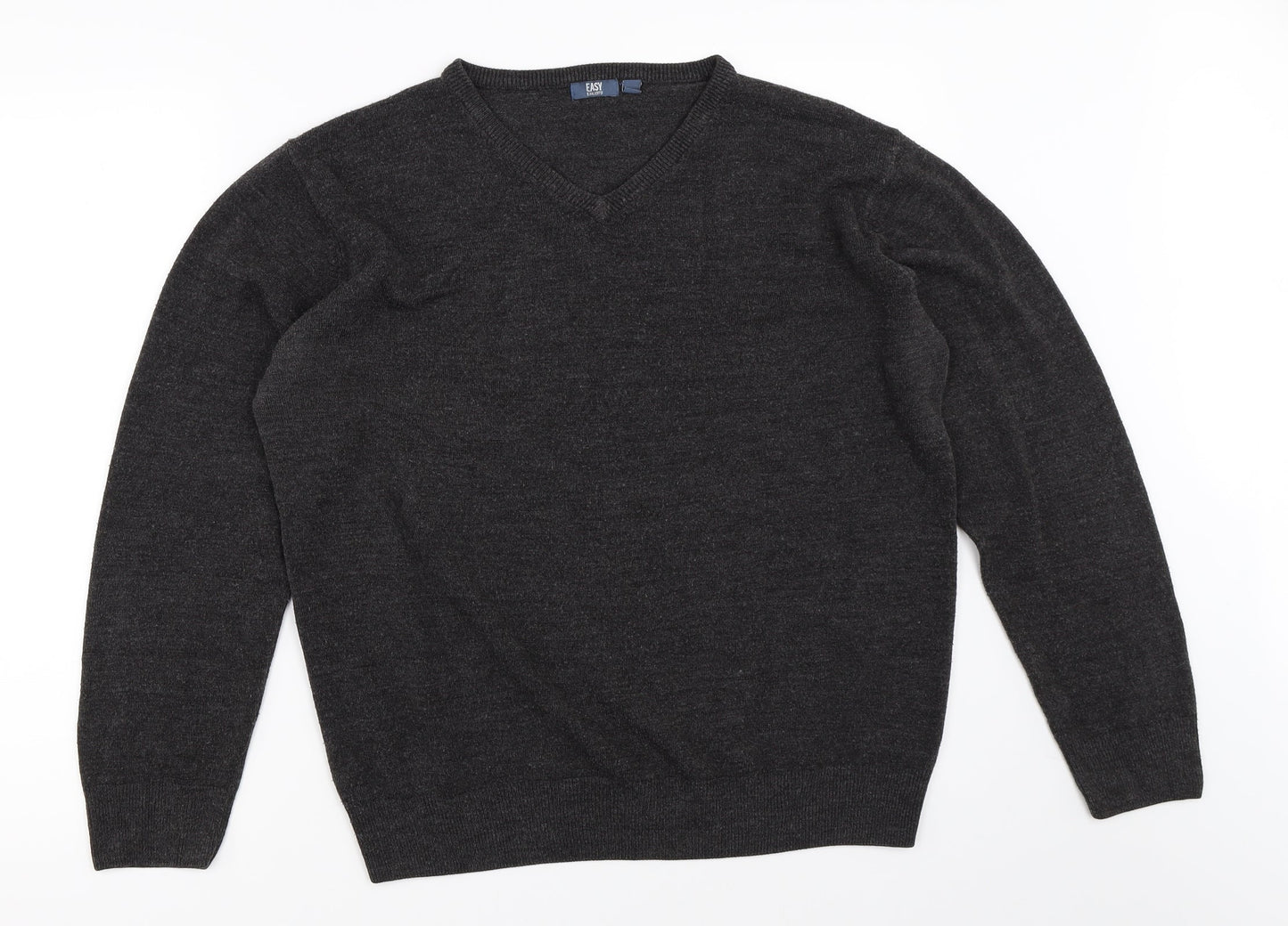 Easy Mens Grey   Pullover Jumper Size L