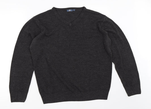 Easy Mens Grey   Pullover Jumper Size L