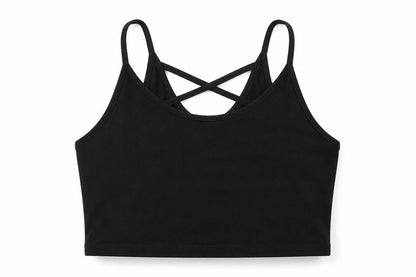 Select Womens Black   Cropped Tank Size 8