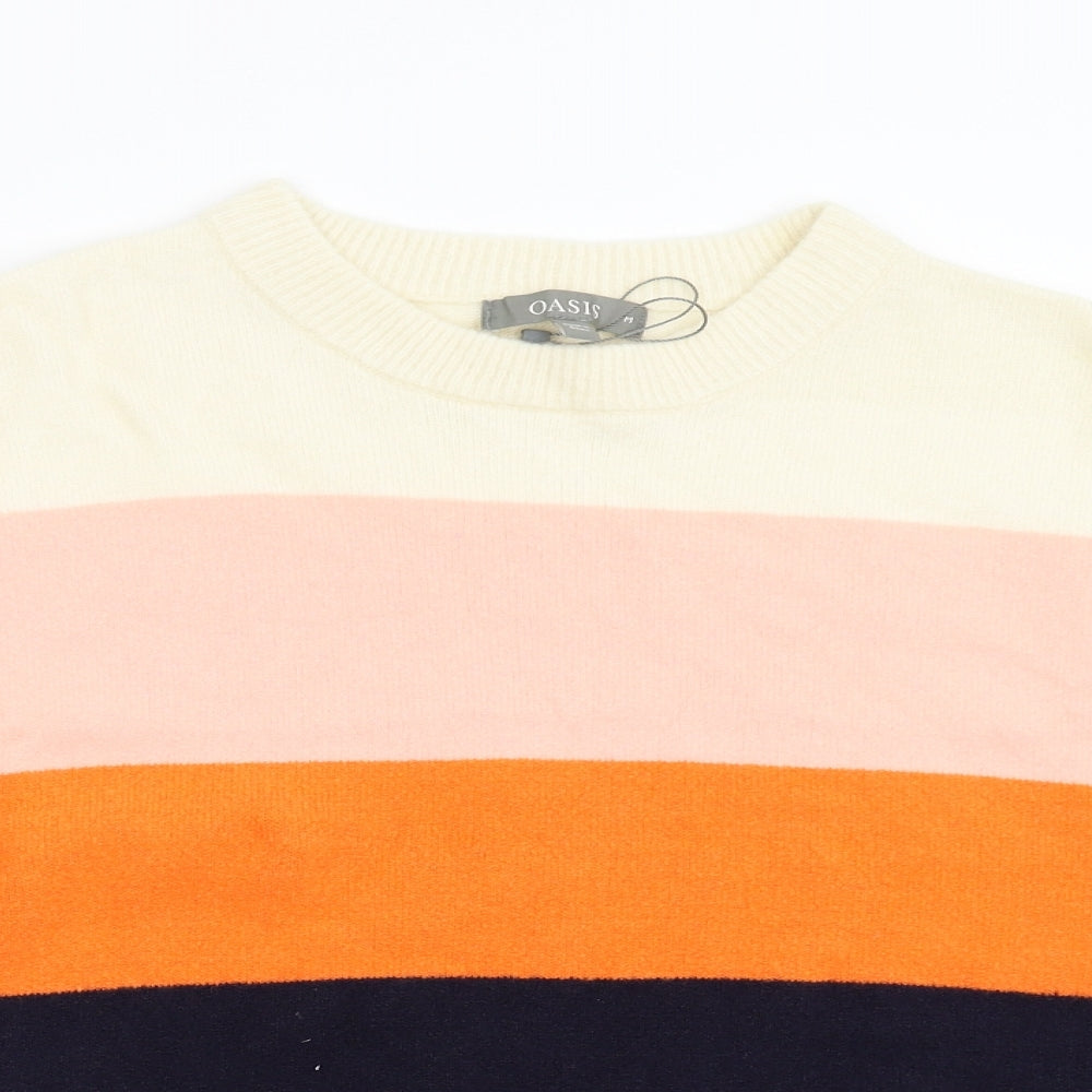 Oasis Womens Multicoloured  Knit Pullover Jumper Size M