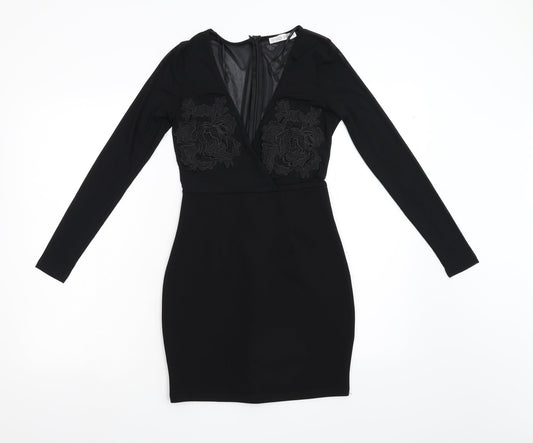 Who I Am Womens Black   Bodycon  Size 8