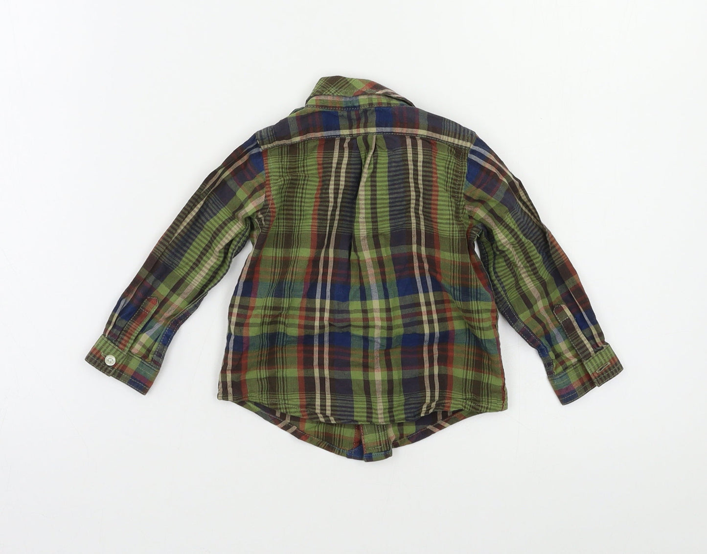 Polo Ralph Lauren Baby Green Check  Basic Button-Up Size 6-9 Months