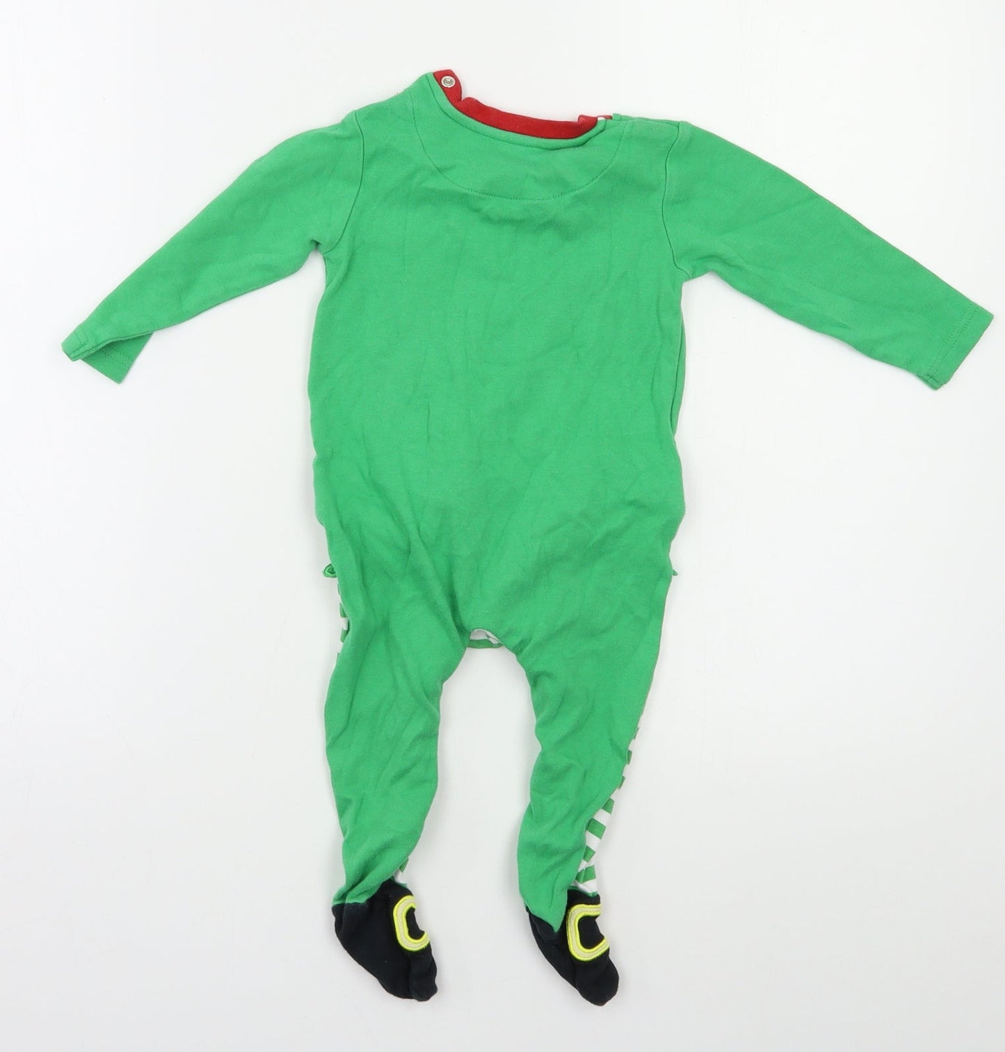 Preworn Baby Green   Babygrow One-Piece Size 12 Months  - Santa