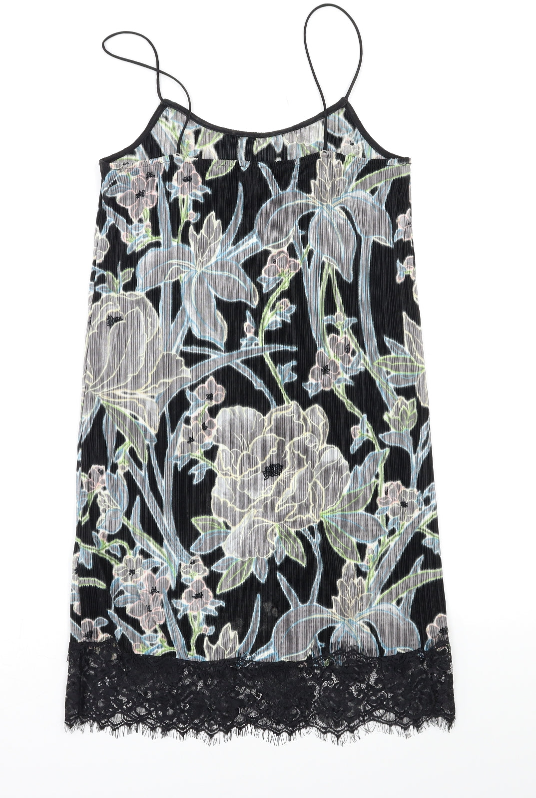 Topshop Womens Multicoloured Floral  Tank Dress  Size 8