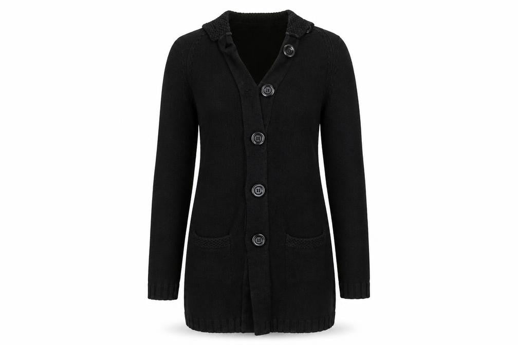 RESERVED Womens Black   Cardigan Jumper Size L