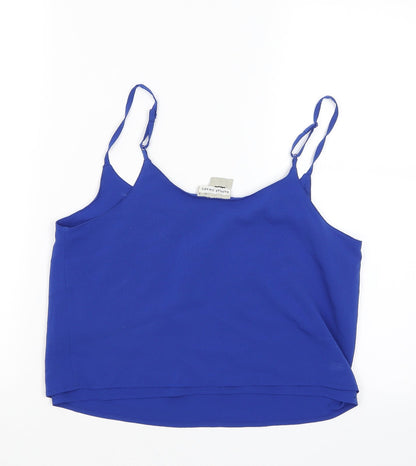 Back view of ASOS women’s blue camisole blouse, size UK 8