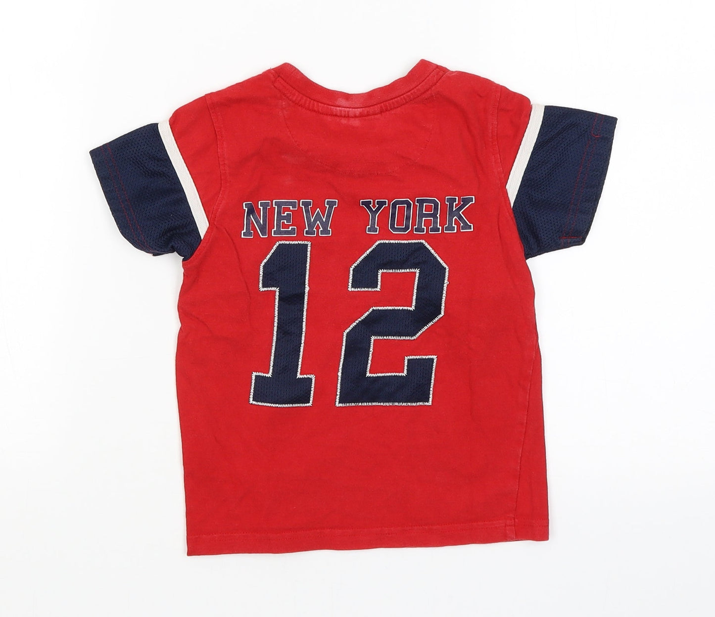 Max Boys Boys Red   Pullover T-Shirt Size 3-4 Years