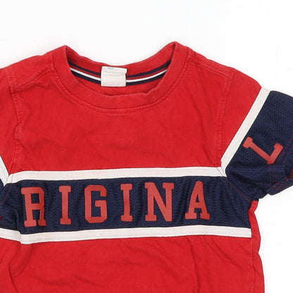 Preloved Max Boys Boys Red   Pullover T-Shirt Size 3-4 Years - Detail