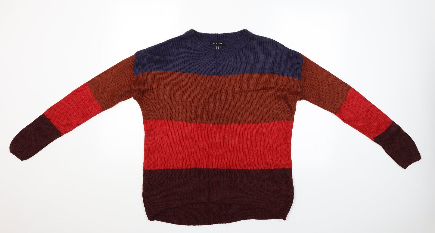 New Look Womens Multicoloured Striped  Pullover Jumper Size S