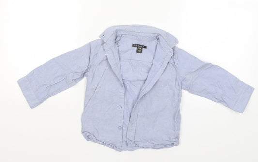 Primark Boys Blue   Basic Dress Shirt Size 2-3 Years