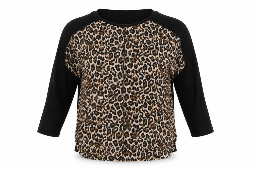 F&F Womens Multicoloured Animal Print  Basic Blouse Size 8
