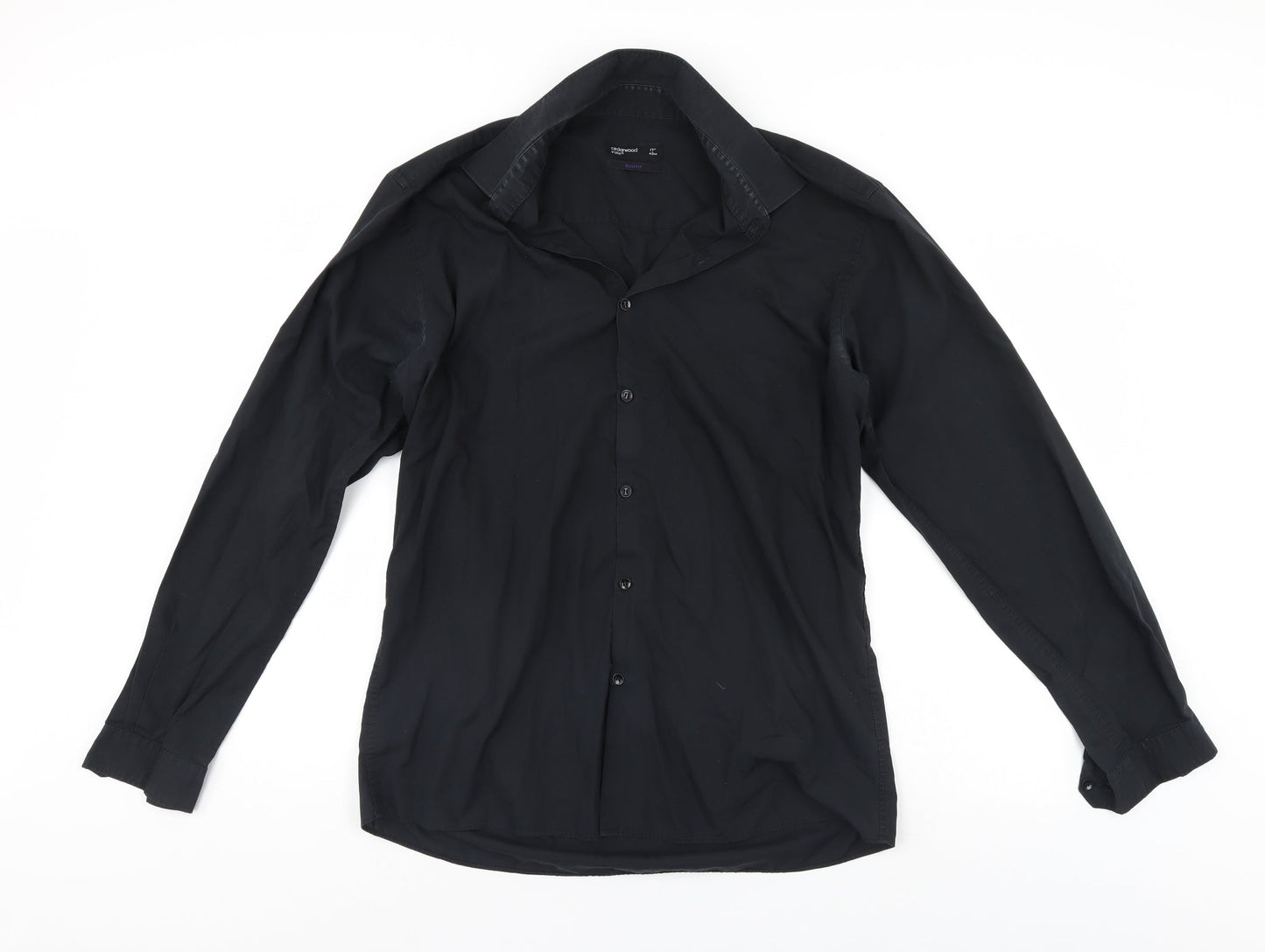 Cedar Wood State Mens Black    Button-Up Size 17
