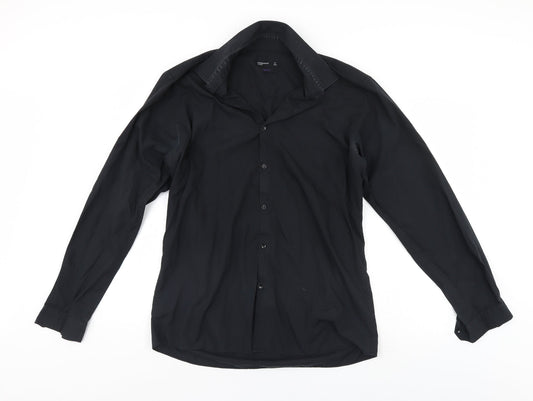 Cedar Wood State Mens Black    Button-Up Size 17