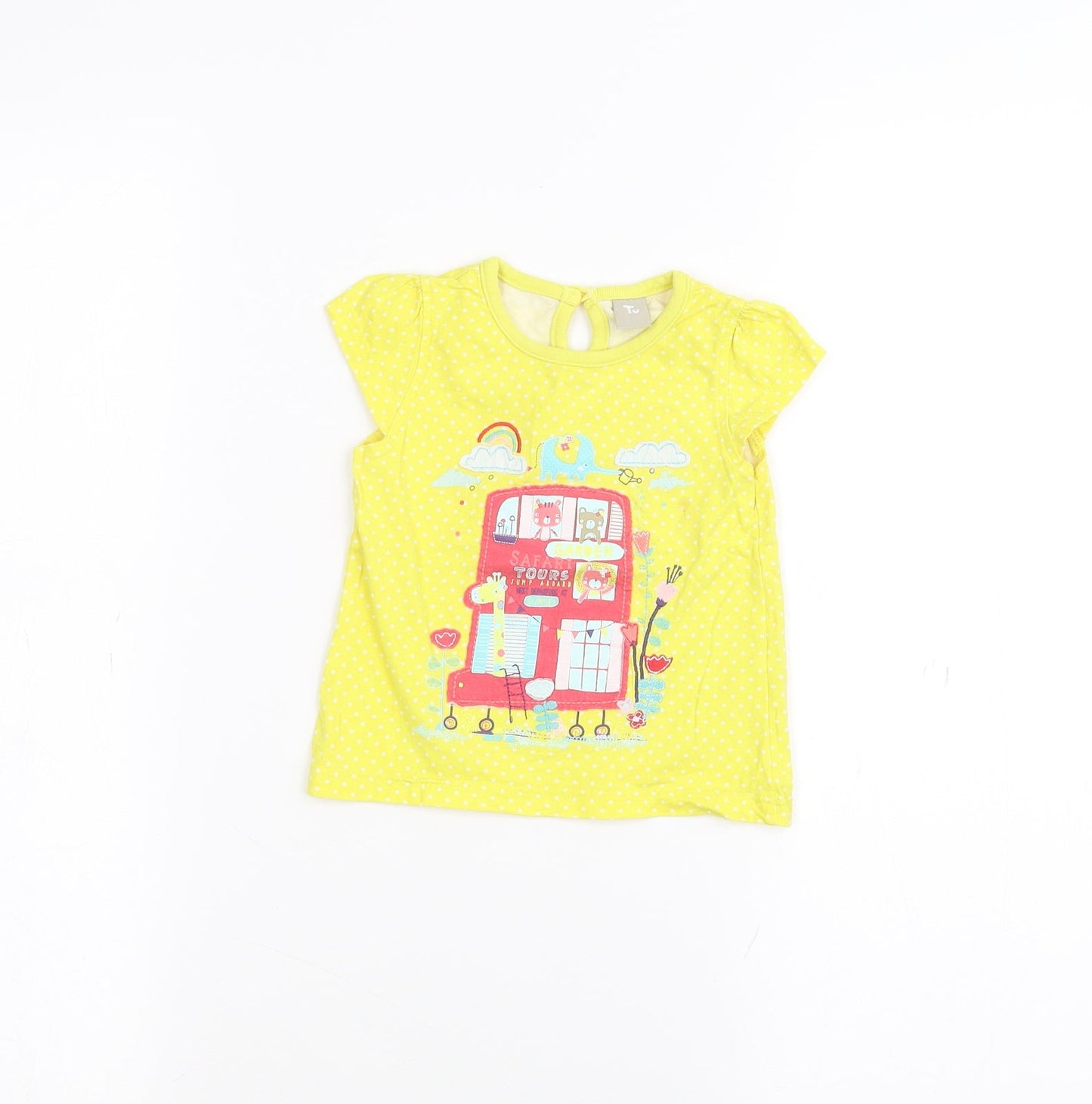 TU Baby Yellow   Basic T-Shirt Size 9-12 Months