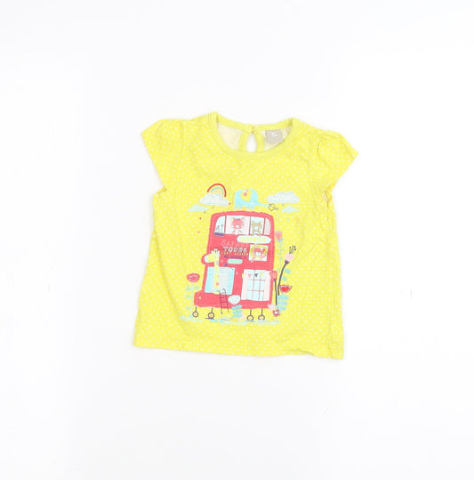 TU Baby Yellow   Basic T-Shirt Size 9-12 Months
