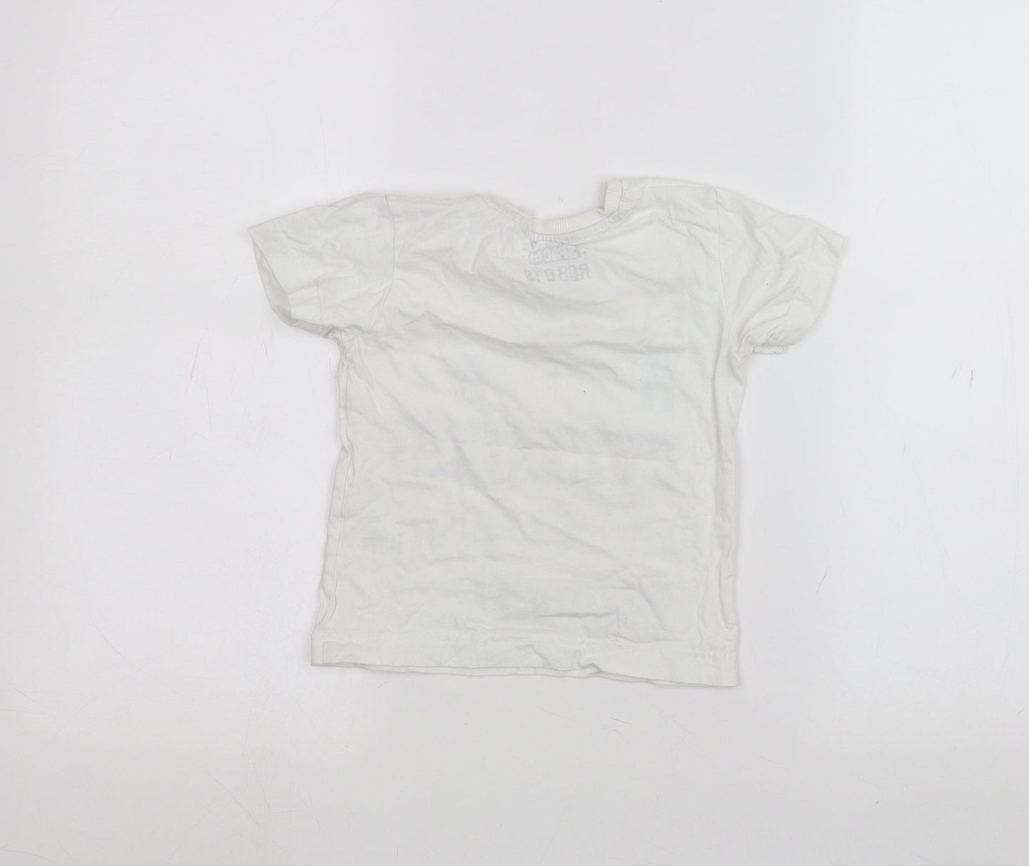 Matalan Boys White   Basic T-Shirt Size 2-3 Years
