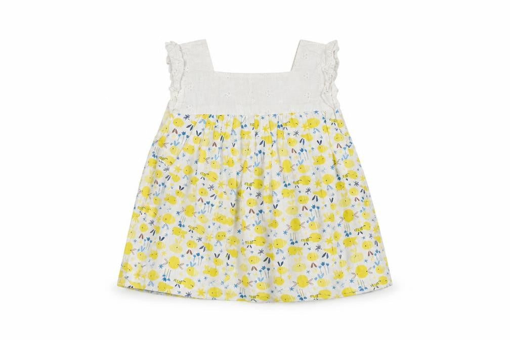 TU Baby White Floral  Basic T-Shirt Size 6-9 Months