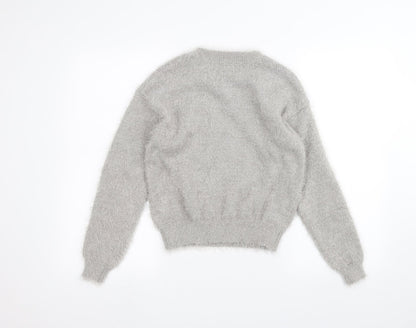 Preloved FOREVER 21 Womens Grey   Pullover Jumper Size S - Back