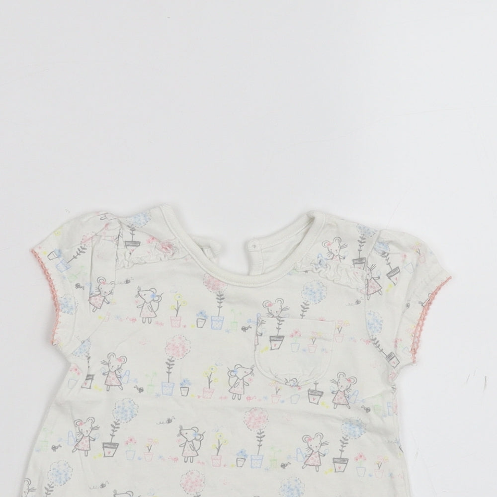 George Baby White   Basic T-Shirt Size 3-6 Months