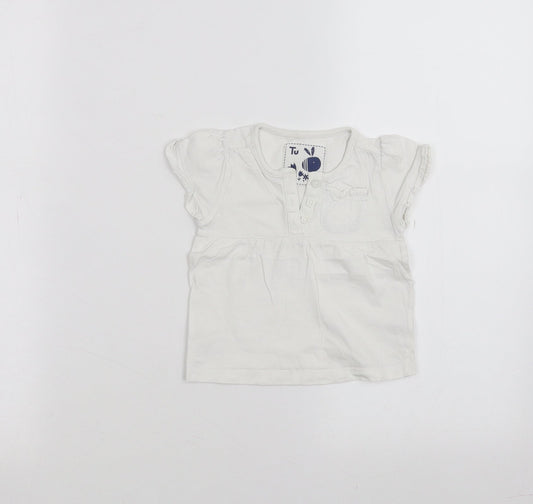TU Baby White   Basic T-Shirt Size 6-9 Months