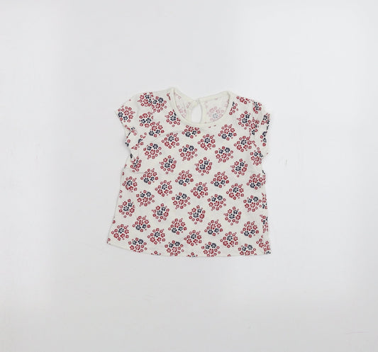 Matalan Baby White   Basic T-Shirt Size 6-9 Months