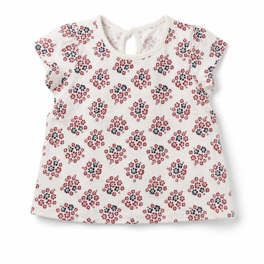 Front view of Matalan Baby White Basic T-Shirt, size 6-9, Months