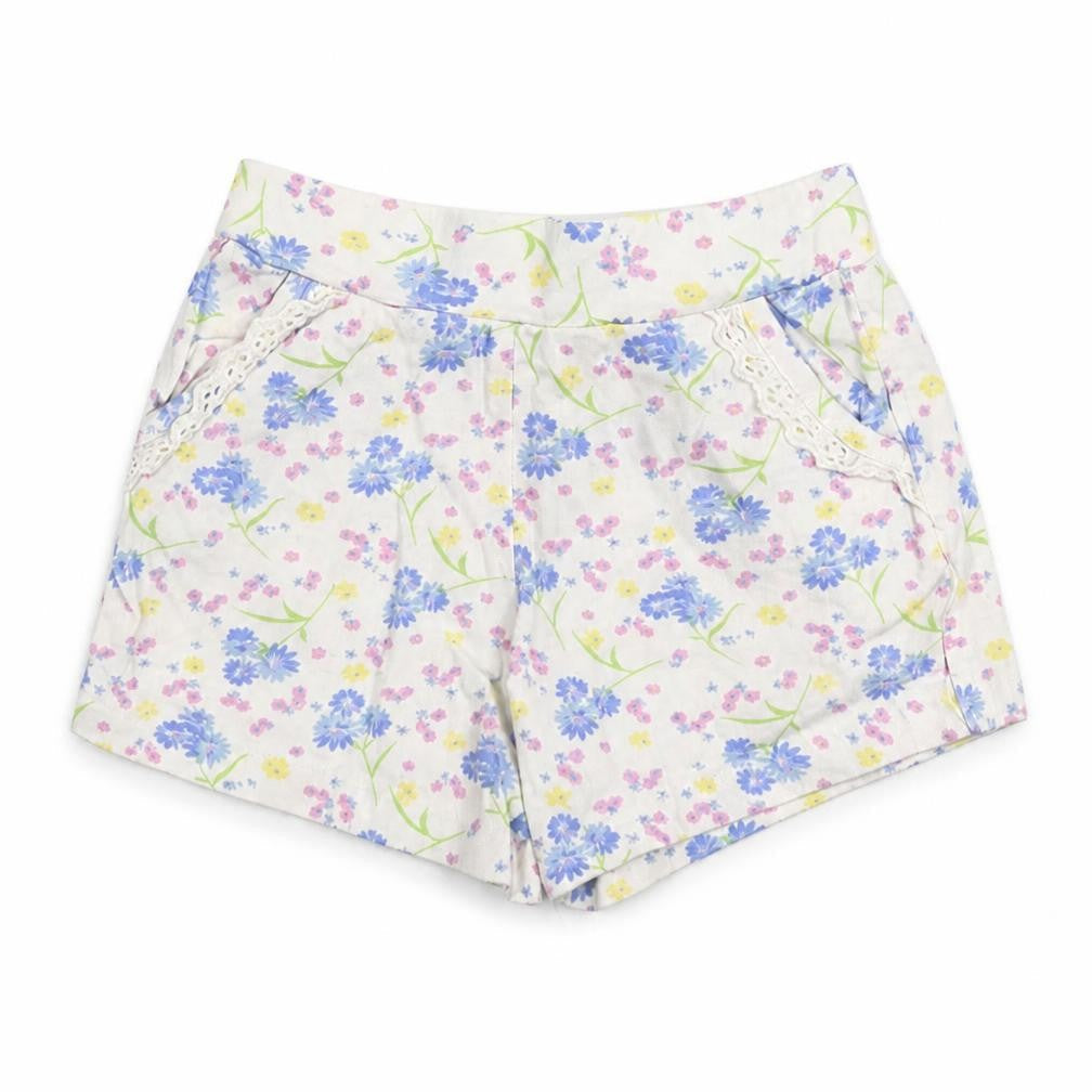Mothercare Baby White Floral  Cropped Trousers Size 6-9 Months