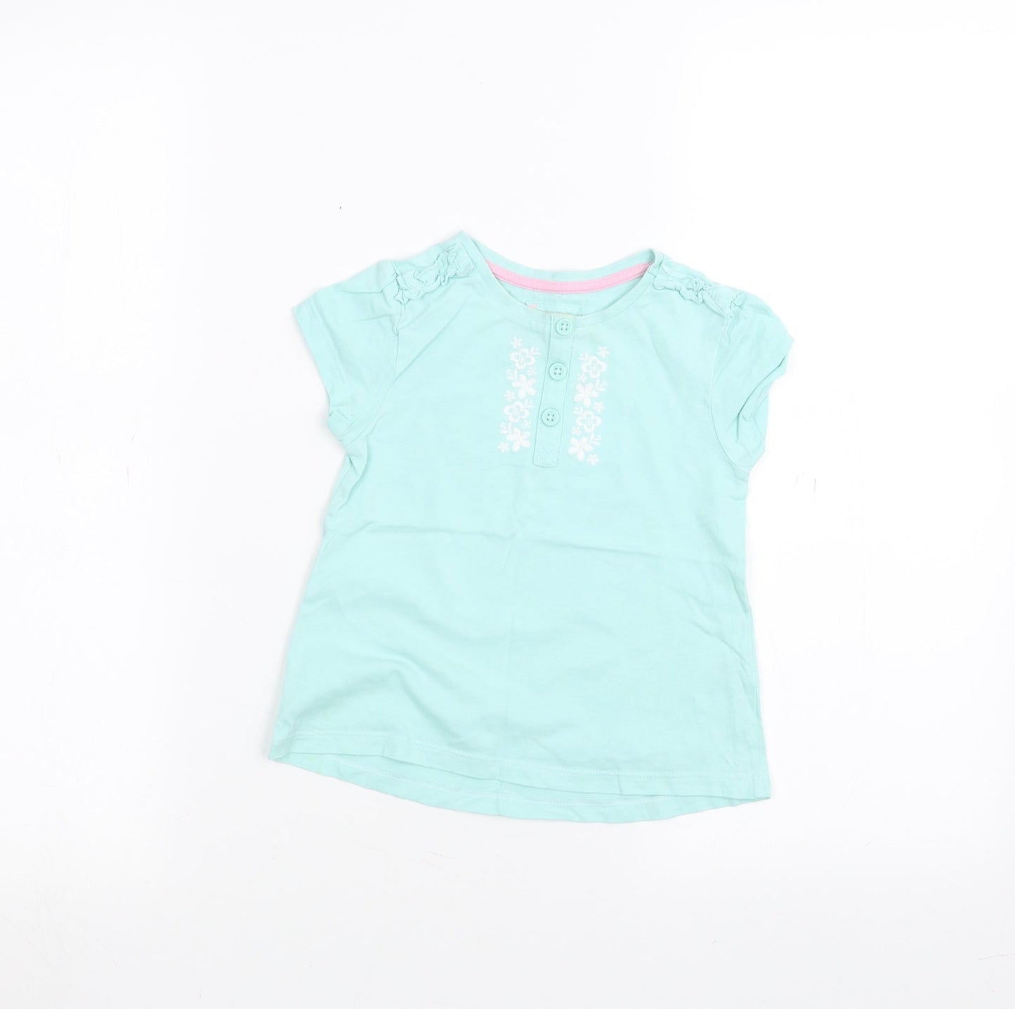 TU Boys Green   Basic T-Shirt Size 2-3 Years