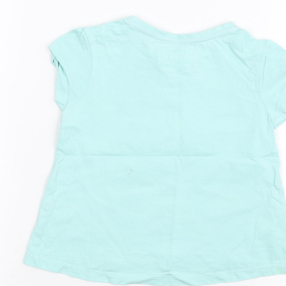 TU Boys Green   Basic T-Shirt Size 2-3 Years