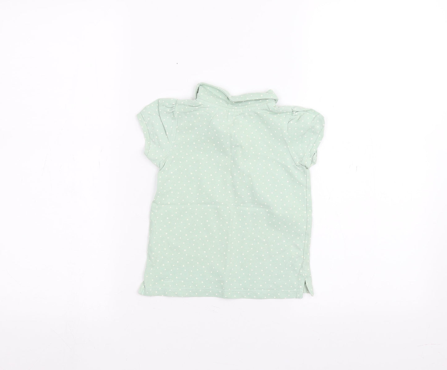 H&M Baby Green Polka Dot  Basic Polo Size 12-18 Months