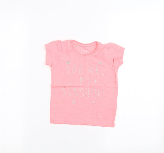 Young Dimension Baby Pink   Basic T-Shirt Size 18-24 Months