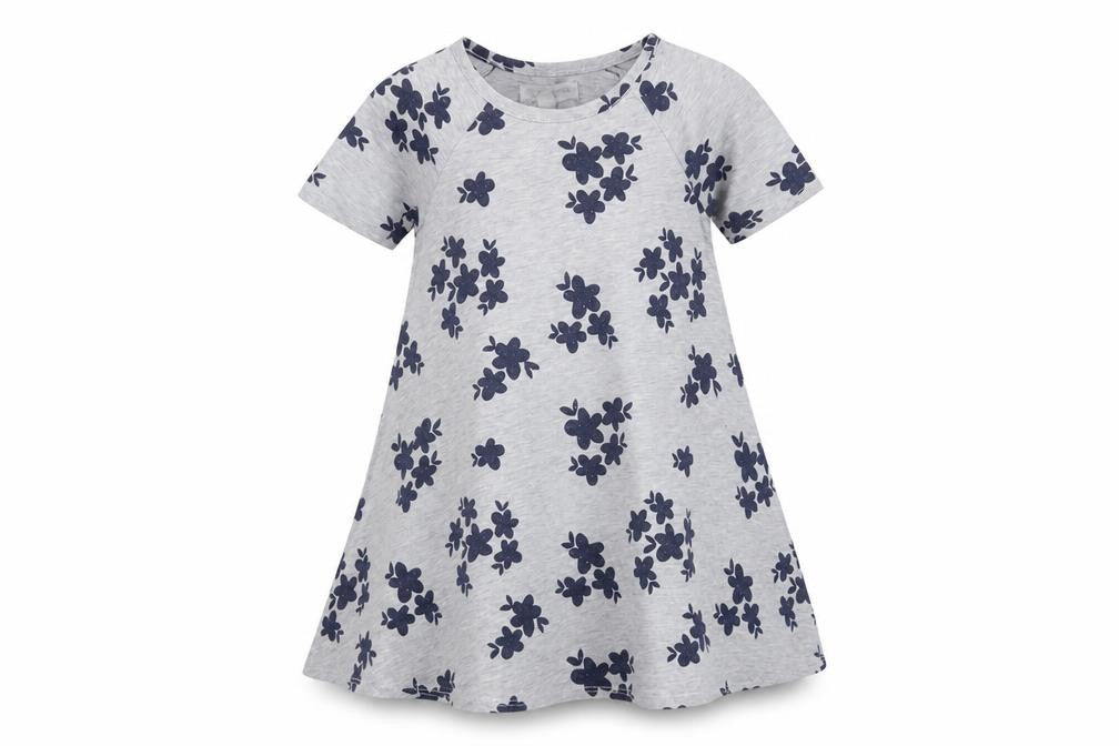 Tucker + Tate Girls Grey Floral  A-Line  Size 3 Years