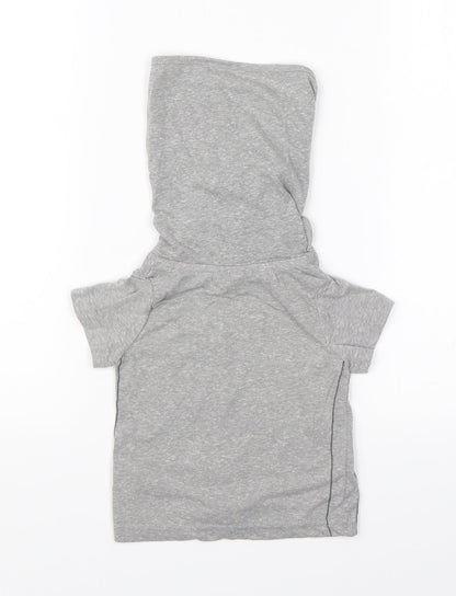 Back view of Next girls’ grey basic t-shirt, size 12-18, months