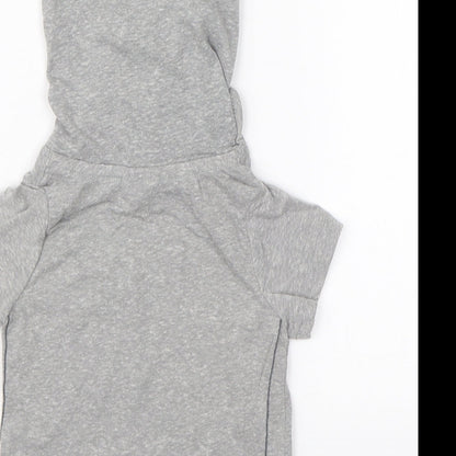 Brand and care label for Next girls’ grey basic t-shirt, size 12-18, months