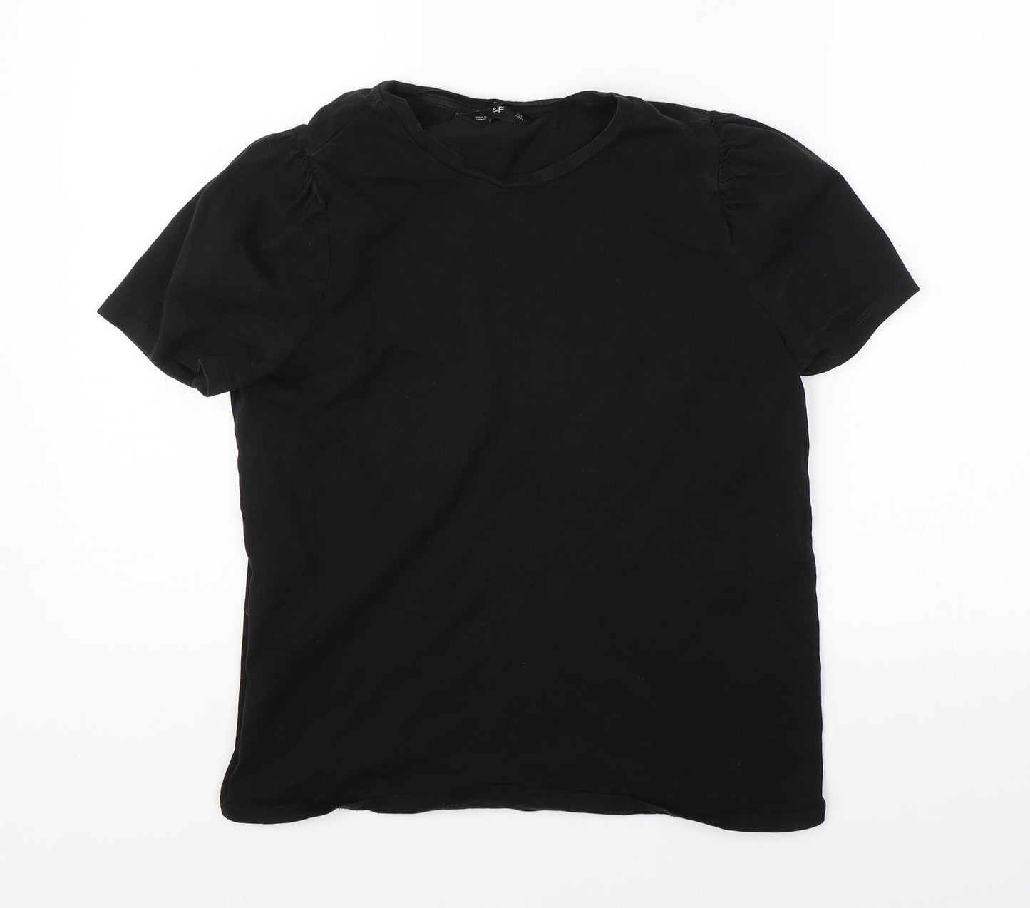 F&F Womens Black   Basic T-Shirt Size 12