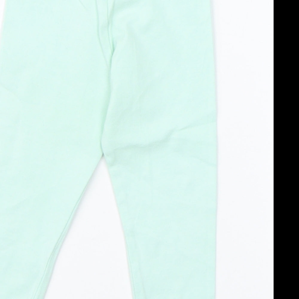 F&F Girls Green    Pyjama Pants Size 6-9 Months