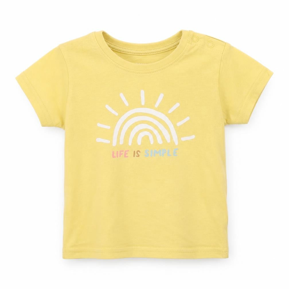 Primark Girls Yellow   Basic T-Shirt Size 6-9 Months