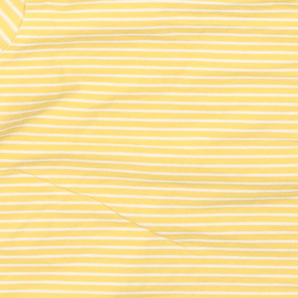 F&F Baby Yellow Striped  Basic T-Shirt Size 0-3 Months
