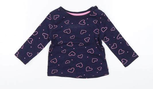 Primark Girls Blue   Basic T-Shirt Size 3-6 Months