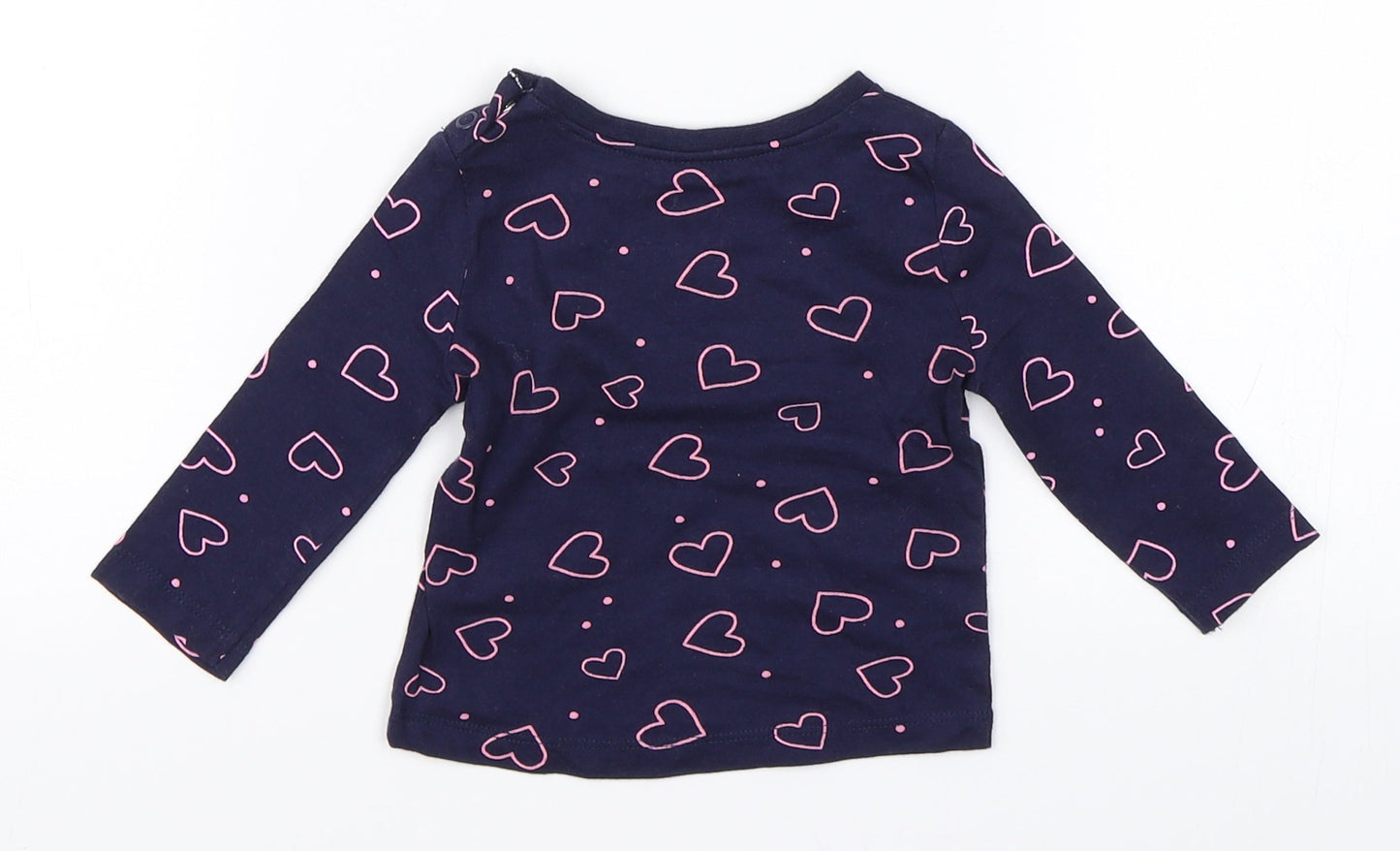 Primark Girls Blue   Basic T-Shirt Size 3-6 Months