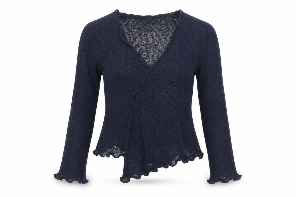 Text Womens Blue   Basic Blouse Size S