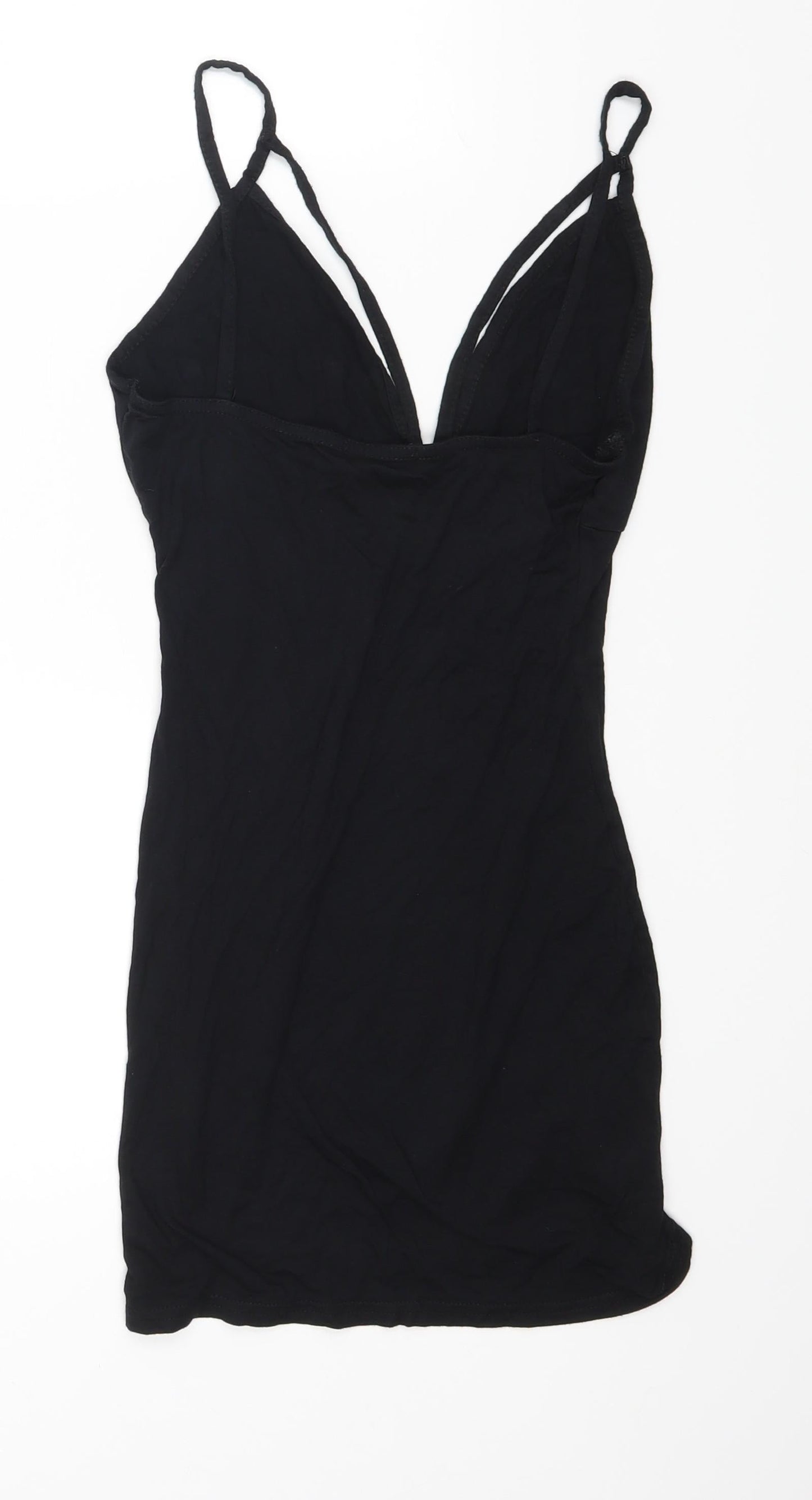 PRETTYLITTLETHING Womens Black   Basic Blouse Size 8