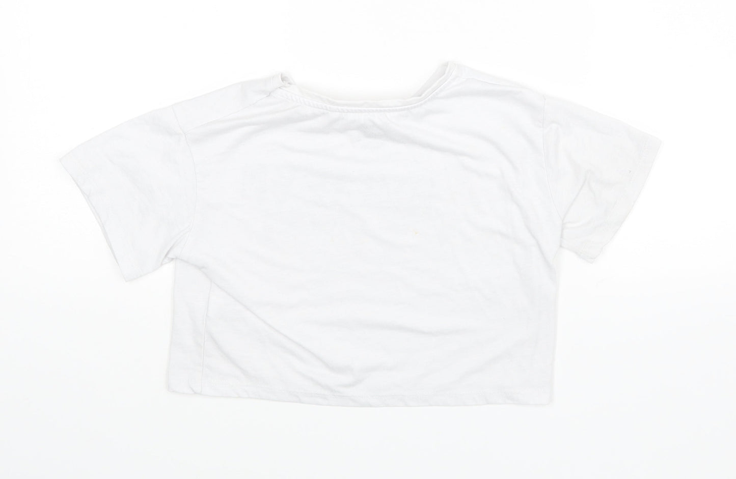 George Girls White   Basic T-Shirt Size 3-4 Years