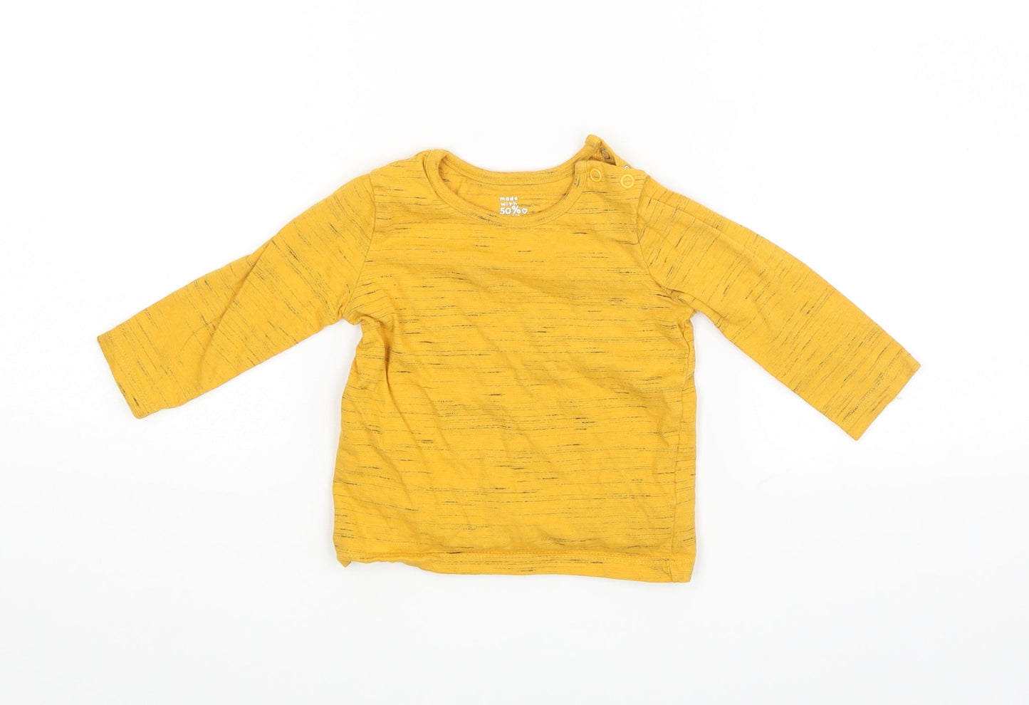 F&F Baby Yellow   Basic T-Shirt Size 3-6 Months