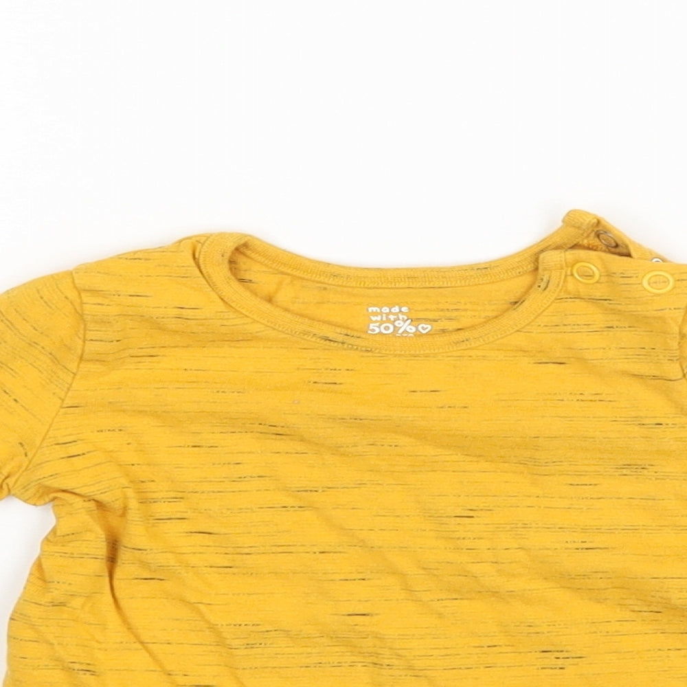F&F Baby Yellow   Basic T-Shirt Size 3-6 Months