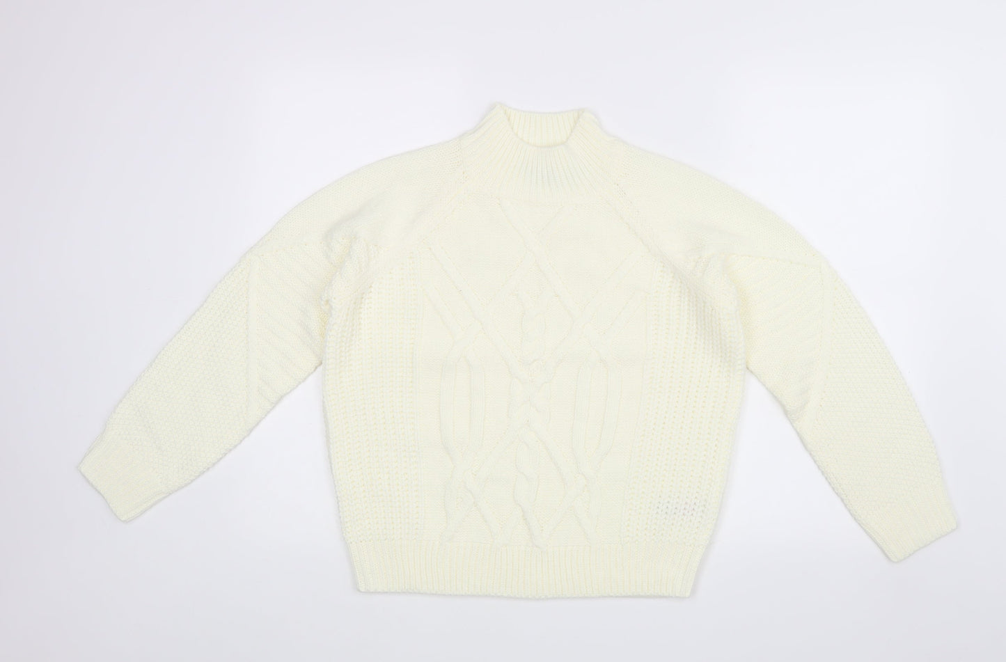 Dorothy Perkins Womens White   Pullover Jumper Size 10
