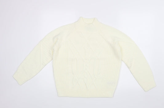 Dorothy Perkins Womens White   Pullover Jumper Size 10