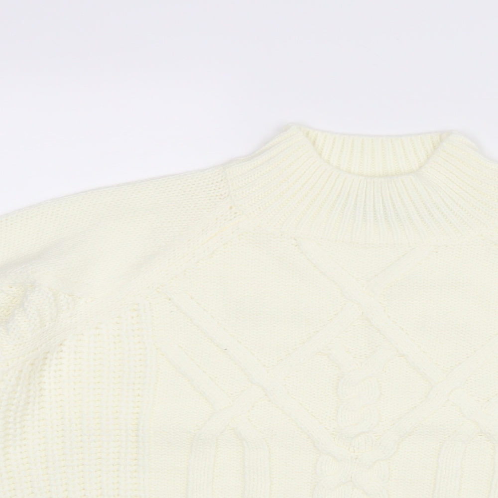 Dorothy Perkins Womens White   Pullover Jumper Size 10