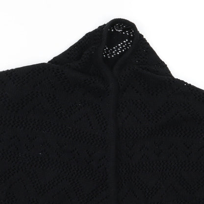 Preloved George Womens Black   Cardigan Jumper Size 14 - Detail