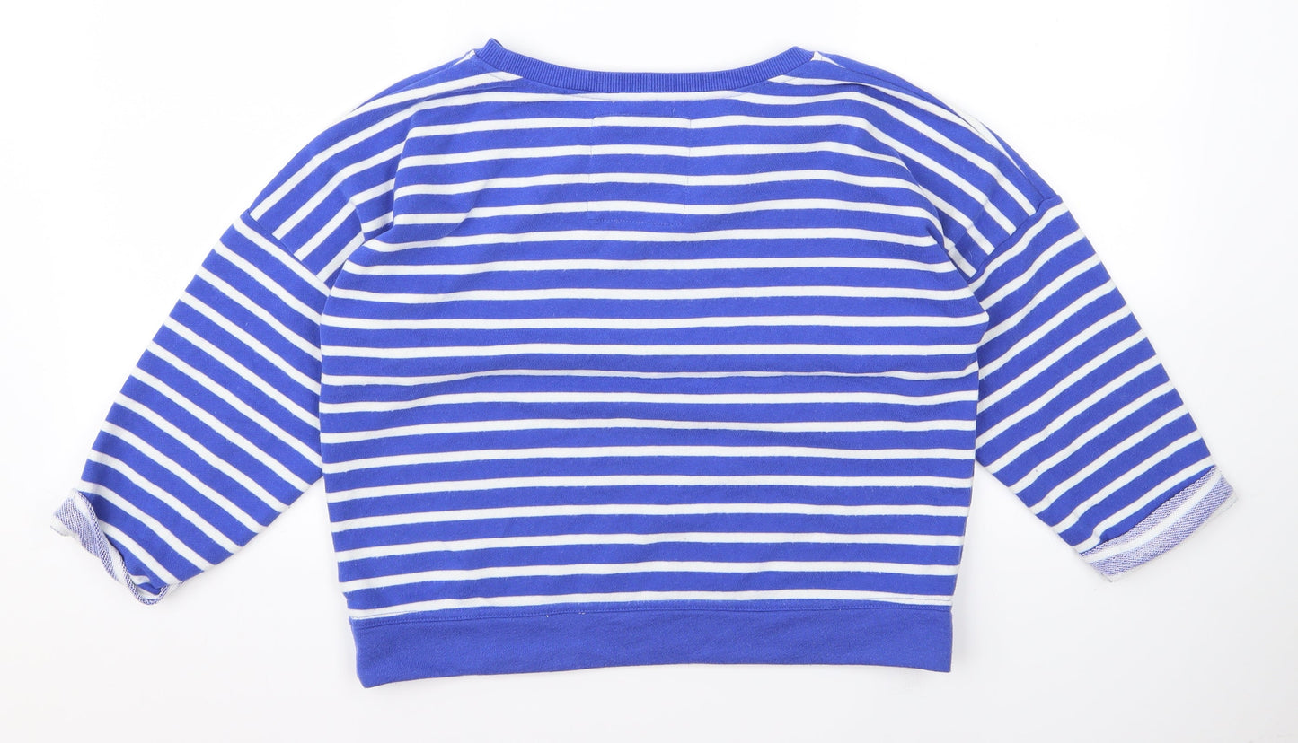 Atmosphere Womens Blue Striped  Pullover Jumper Size 10